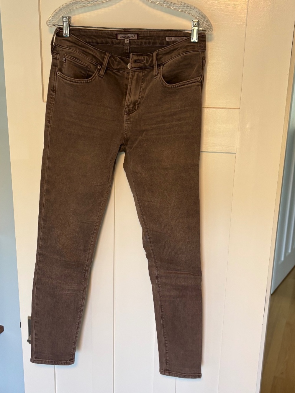 Women's Brown High-Waisted Skinny Jeans - Dear John Brand, Size 26